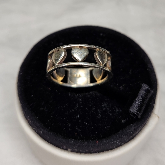 90s silver heart ring - Picture 3 of 8
